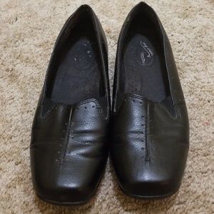 Black loafers